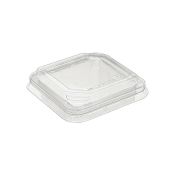 Крышка к контейнеру 95х95х15 мм, прозр., ПЭТ, 600 шт/кор "Протэк" 600 шт/упак РОССИЯ ПР-СТ-Кр-95 ФРЭШ