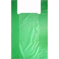 Пакет "Майка" [250+120]х450 мм 9 мкм, зел., ПНД, 200 шт/упак 25 упак/кор РОССИЯ