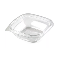 Контейнер 250 мл 1-секц. 126х126х38 мм, без крышки, прозр., ПЭТ, 50 шт/упак "ЮПласт" 300 шт/кор РОССИЯ ЮПК-1212 250 пр