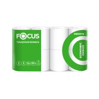 Бумага туалетная 2-сл. "Focus" Economic Choice, бел., 16,2 м, 8 рул/упак 8 упак/кор РОССИЯ 5056378