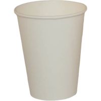 Стакан бумажный 350 мл 1 сл., d90 мм, бел., карт., 50 шт/упак 800 шт/кор РОССИЯ