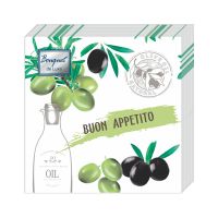 Салфетки 240х240 мм 3-сл., диз. "Приятного аппетита", разноцв., бум., 25 шт/упак "Bouquet" 15 упак/кор РОССИЯ 37175