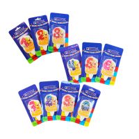 Свеча для торта диз. "Мишка. Цифры", цвет в ассорт., 1 шт/упак "МИСТЕРИЯ" 30 шт/кор РОССИЯ