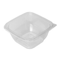 Контейнер 500 мл 1-секц. 126х126х60 мм, без крышки, прозр., ПЭТ, 50 шт/упак "ПолиЭр" 500 шт/кор РОССИЯ СпК-1212-500 прозр