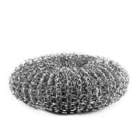 Губка металлическая для посуды d85хh30 мм, 40 гр, нерж., 1 шт/упак "Дали-юг" 200 упак/кор РОССИЯ СП-042