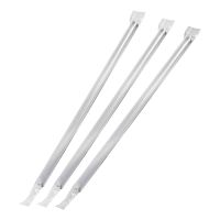 Трубочки для коктейлей 210 мм, d5 мм, прозр., пласт. прямые в инд. упаковке, 250 шт/упак 20 упак/кор БЕЛАРУСЬ