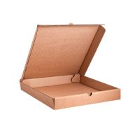 Коробка для пиццы, 320х320х40мм, бурый, микрогофрокартон.E