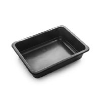 Контейнер под запайку 875 мл, 1-секц. 190х144х45 мм, черн., ПП, 50 шт/упак "ПолиЭр" 300 шт/кор РОССИЯ К-190х144х45Г черн.