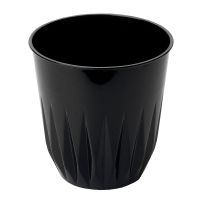 Стакан одноразовый 200 мл, дизайн "Баккара", черный, ПС, 6 штук в упаковке "Buffet" 240 штук в коробке