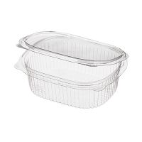 Контейнер 500 мл 1-секц., овал 159х130х56 мм, неразъем.крышка, прозр., ОПС, 360 шт/кор "Комус" 360 шт/упак РОССИЯ РКС-500/1 (ОП) (Т)