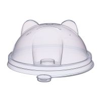 Крышка для стакана d90 мм куполообразная с заглушкой, Cat, прозр., ПП, 45 шт/упак 900 шт/кор РОССИЯ