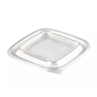 Крышка к контейнеру 126х126х5 мм, прозр., ПЭТ, 50 шт/упак "ЮПласт" 300 шт/кор РОССИЯ ЮпК-1212-К/ЮУПМ6075