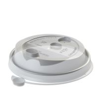 Крышка для стакана d80 мм с пробивным слотом и заглушкой, бел., ПП, 50 шт/упак 1 000 шт/кор БЕЛАРУСЬ УС-Кр 80