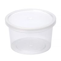 Контейнер под пресервы и мёд, 250мл, "банка" d=96мм, h=56мм, полупрозрачный, ПП