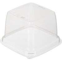 Упаковка для торта [крышка] 127х127х78[103х103хh76] мм, прозр., ПЭТ, 500 шт/кор "Комус" 500 шт/упак РОССИЯ Т-1010 К