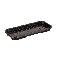 Контейнер для суши 1-секц. 219х89х18 мм, без крышки, черн., ПЭТ, 560 шт/кор "Комус" 560 шт/упак РОССИЯ С-020 Д/С-020 Д/1