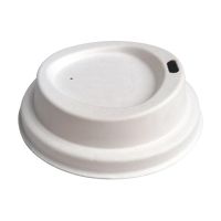 Крышка для стакана d90 мм с отверстием, бел., сах. тростник, 50 шт/упак "GREEN MYSTERY" 1 000 шт/кор КИТАЙ TM-G004