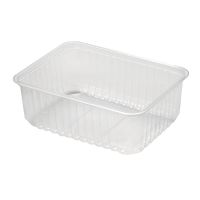 Контейнер 1000 мл 1-секц. 186х132х64 мм, серия 186, без крышки, прозр., ПП, 100 шт/упак 500 шт/кор РОССИЯ К 186-1000