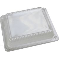 Крышка к контейнеру для суши 184х160х30 мм, прозр., ОПС, 400 шт/кор 400 шт/упак РОССИЯ Л-17 К/Л-18 К