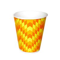Одноразовый стакан для холодного, 0.3л, верхний d 90мм нижний d 57мм, h 100мм, 230г/м2, Зиг-заг, картон