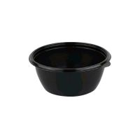 Контейнер 375 мл 1-секц. d144хh47 мм, серия 144, без крышки, черн., ПП, 50 шт/упак 300 шт/кор РОССИЯ С 144-375 черн.