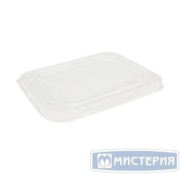 Крышка к контейнеру под запайку [230х147 мм], прозр., ПЭТ, 50 шт/упак "OSQ" Octobox 800 400 шт/кор РОССИЯ Плоская, Flat RPET lid OSQ Octobox 800
