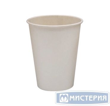 Стакан бумажный 350 мл 1 сл., d90 мм, бел., карт., 50 шт/упак 1 000 шт/кор РОССИЯ