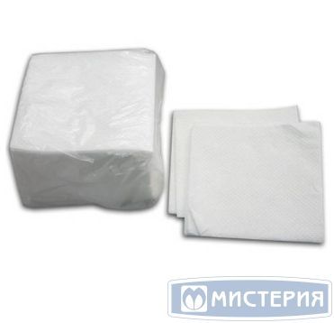 Салфетки 230х230 мм 1-сл., бел., бум., 80 шт/упак 20 упак/кор РОССИЯ