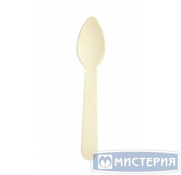Ложка одноразовая 110 мм, деревянное волокно, 100 штук в упаковке, 5500 штук в коробке