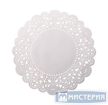 Салфетки сервировочные d 26см (внутр-17см), белые Бумага
