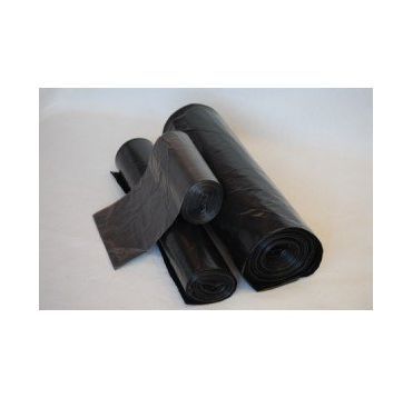 Мешок для мусора 180л (70+20)х110см ПВД черный 10 шт/рул. "Суперпрочный"