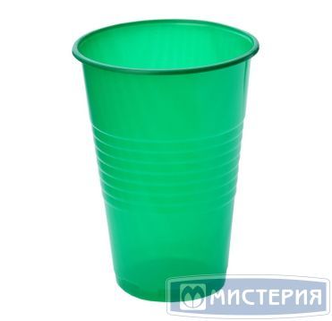 Стакан для холодных, горячих напитков, объем 0,20л, зелёный