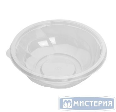 Контейнер 1000 мл 1-секц. d194хh65,1 мм, без крышки, прозр., ПЭТ, 300 шт/кор "ПолиЭр" 300 шт/упак РОССИЯ СПК-190Д-1000 прозр