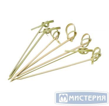 Пика 100 мм, диз. "Узелок", беж., бамбук, 100 шт/упак 40 упак/кор КИТАЙ 60056к/60060к
