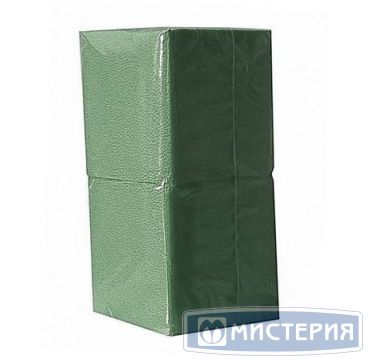 Салфетки 240х240 мм 1-сл., зел., бум., 400 шт/упак 15 упак/кор РОССИЯ