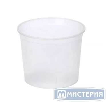 Контейнер для пресервов/мёда 500мл,"ведро" d=112мм, h=79мм, полупрозр., ПП