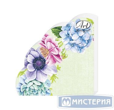 Салфетки d320 мм 3-сл., диз. "Цветочный натюрморт", разноцв., бум., 12 шт/упак "Bouquet" 15 упак/кор РОССИЯ 42731
