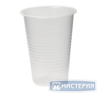 Стакан одноразовый 200 мл, прозр., ПП, 100 шт/упак "ПолиЭр" 3 000 шт/кор РОССИЯ