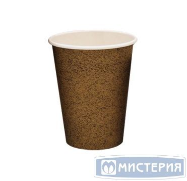 Стакан бумажный 350 мл 1 сл., d90 мм, крафт-бел., карт., 50 шт/упак 1 000 шт/кор РОССИЯ -