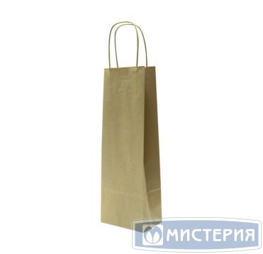 Пакет [120+80]х330 мм с круч. ручками, крафт, бум., 250 шт/кор 250 шт/упак РОССИЯ 009-100009-001
