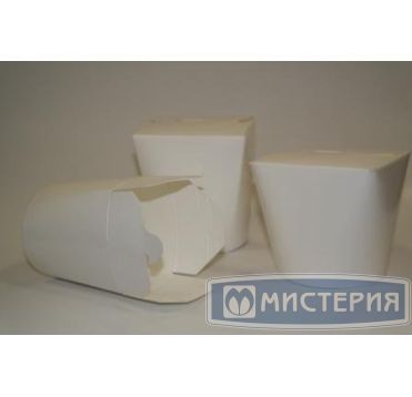 Коробка для лапши 500 мл, d103хh98 мм, бел., карт. лам., 30 шт/упак 480 шт/кор РОССИЯ 556001/556016