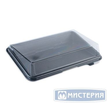 Контейнер ДЛЯ СУШИ (витрина), 170х104х45мм, черный