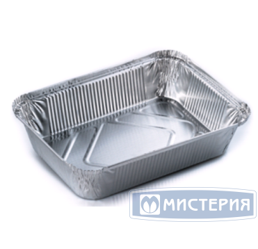 Форма алюминиевая 1-секц. 2000 мл 253х187х54 мм, без крышки, алюм., 50 шт/упак 800 шт/кор РОССИЯ SP(RF)88L /4009