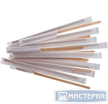 Размешиватель 180 мм, инд. упак., древ. волокно, 250 шт/упак 10 000 шт/кор КИТАЙ