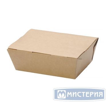 Ланч-бокс 1-секц. 150х115х50 мм, M, крафт, карт., 25 шт/упак "OSQ" 500 шт/кор РОССИЯ LUNCH M