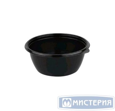 Контейнер 375 мл 1-секц. d144хh47 мм, без крышки, черн., ПП, 50 шт/упак "ПолиЭр" 300 шт/кор РОССИЯ К-144-375ч