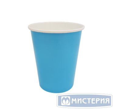 Стакан бумажный 250 мл 1 сл., d80 мм, бирюз., карт., 50 шт/упак 1 000 шт/кор РОССИЯ ГН.80.250.07 (тиффани)