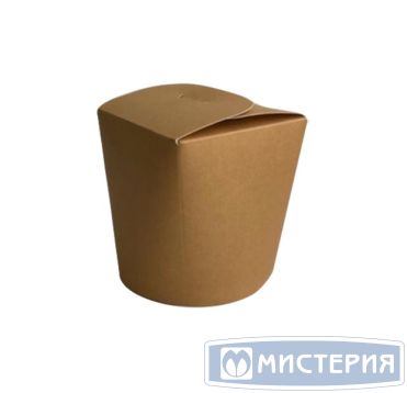 Коробка для лапши 500 мл, d105хh95 мм, крафт, карт., 180 шт/кор 180 шт/упак РОССИЯ