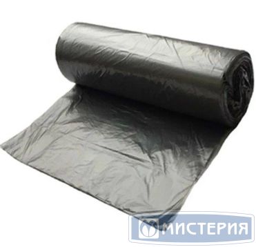 Мешок для мусора 60 л, 68х58 см, 10 мкм, черн., ПНД, 15 шт/рул 50 рул/кор РОССИЯ МР-1047