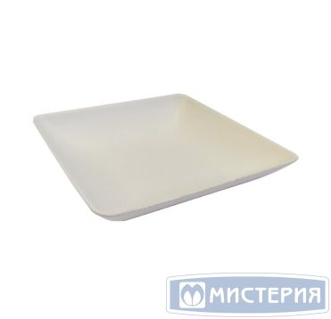 Форма для фуршетов 33 мл 65х65х12 мм, диз. "Каре", бел., сах. тростник, 50 шт/упак 3 000 шт/кор КИТАЙ TM-Y003